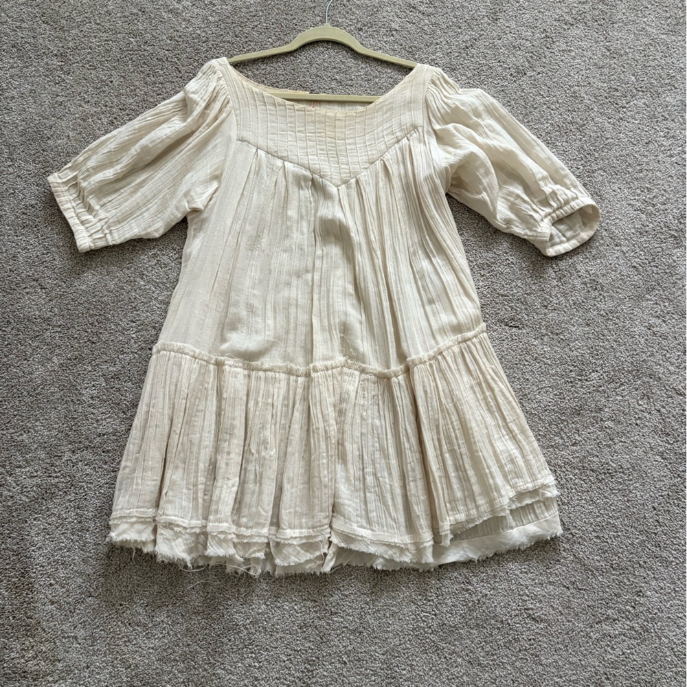 Free People Cream Boho Dress